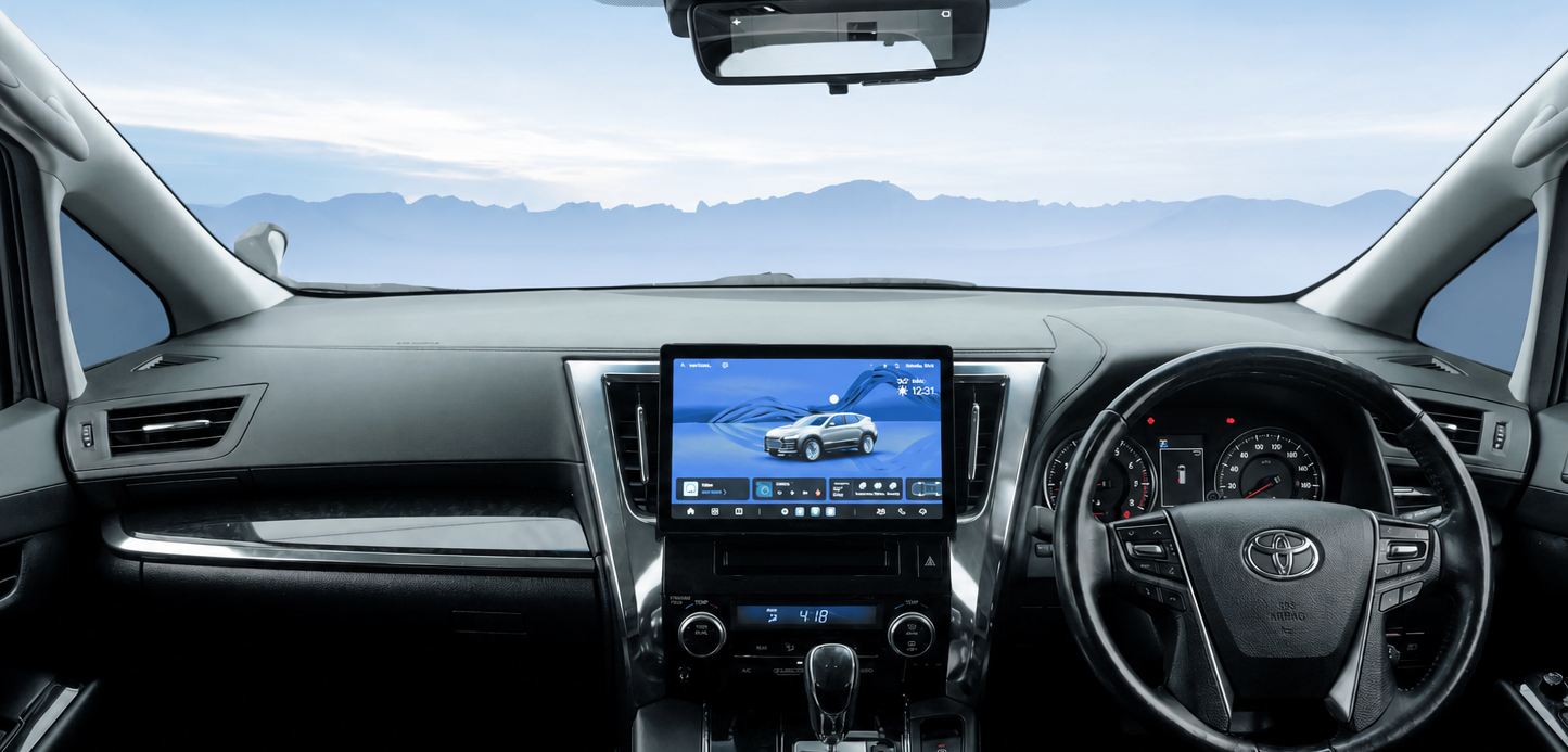 Car dashboard after installing ProICE AuraAI X100
